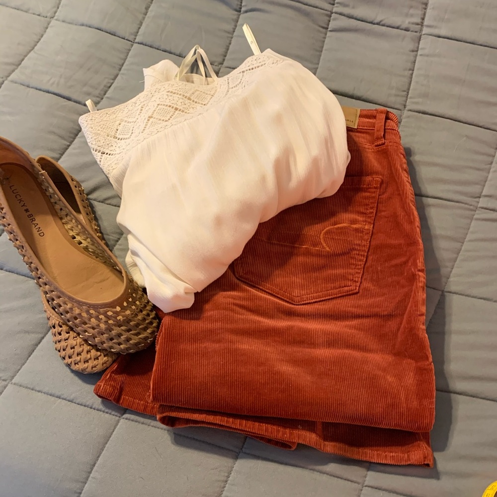 Size 12 Super High Waisted Corduroy Flares